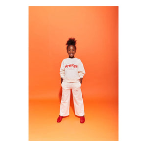 Wynken - Organic Cotton Wide Jogger Pants | Ecru