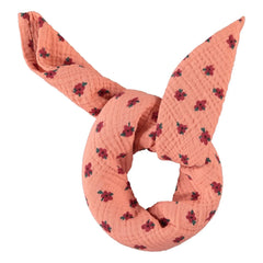 Piupiuchick - Organik Pamuklu Çiçekli Bandana | Mercan