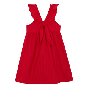 birinit - Chili Midi Dress Organic Cotton | Red