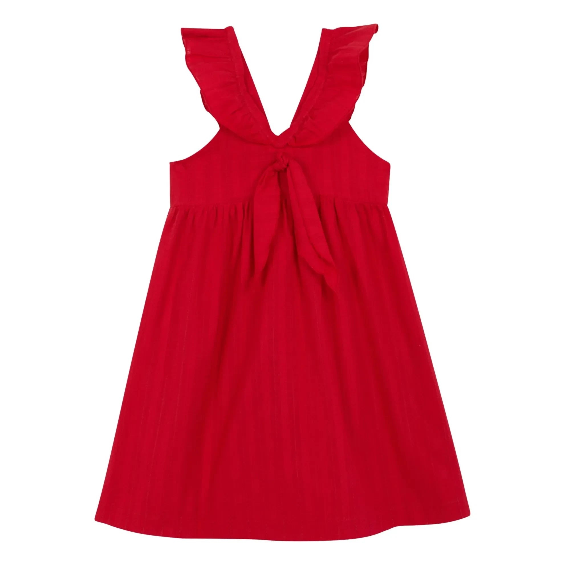 birinit - Chili Midikleid Bio-Baumwolle | Rot