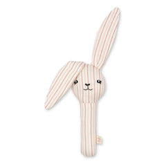 Konges Sløjd - Bunny Stripie çıngırak | Pembe