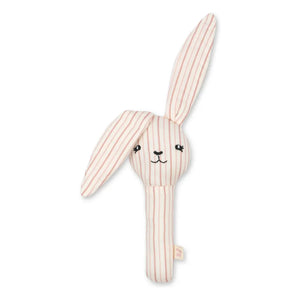 Konges Sløjd - Bunny Stripie çıngırak | Pembe