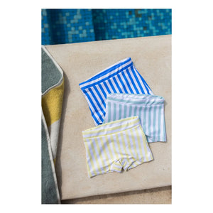 1+ in the family - Morell Striped Swimsuit Shorts | Light Blue