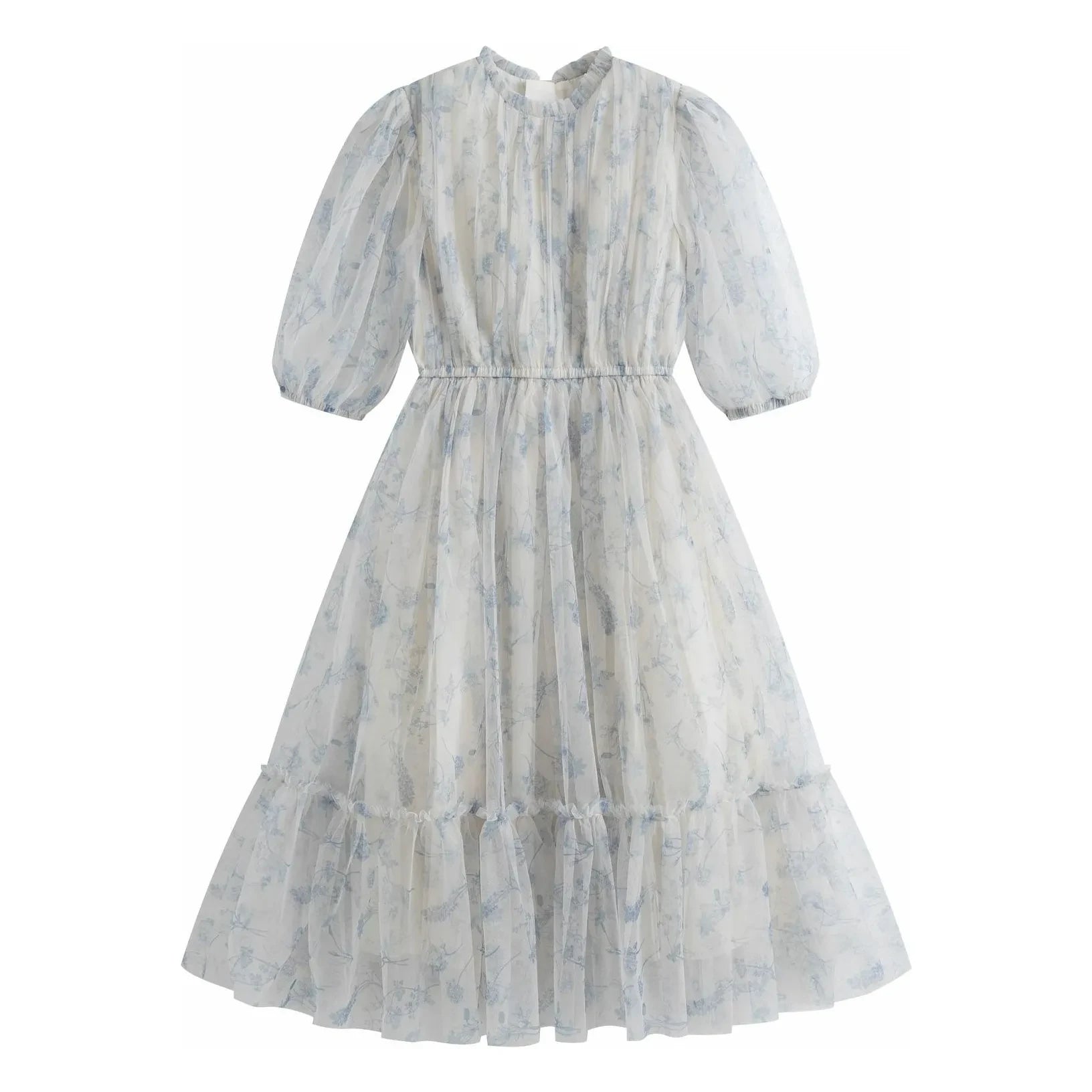 C'era Una Volta - Donna Fleurie Kleid | Graublau