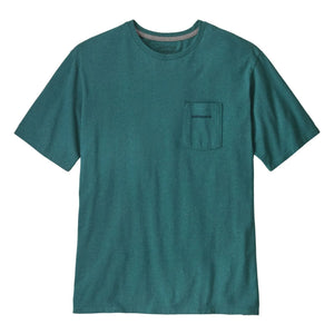 Patagonia - T-shirt Boardshort Logo Responsibili Geri dönüştürülmüş lifler | Tavus kuşu mavisi