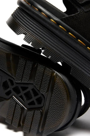 Dr. Martens platform kadın süet sandalet ayakkabısı ZebZag Sandal