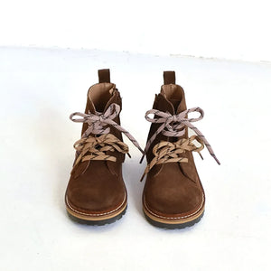 du Loua - Charly Suede Lace-up Boots | Brown