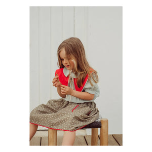 THE LiTTLE POETS - Amália Nature embroidered skirt | Khaki brown