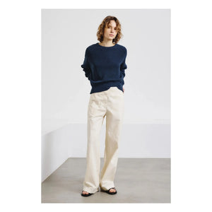 Pomandère – Hose aus Baumwoll-Gabardine | Creme