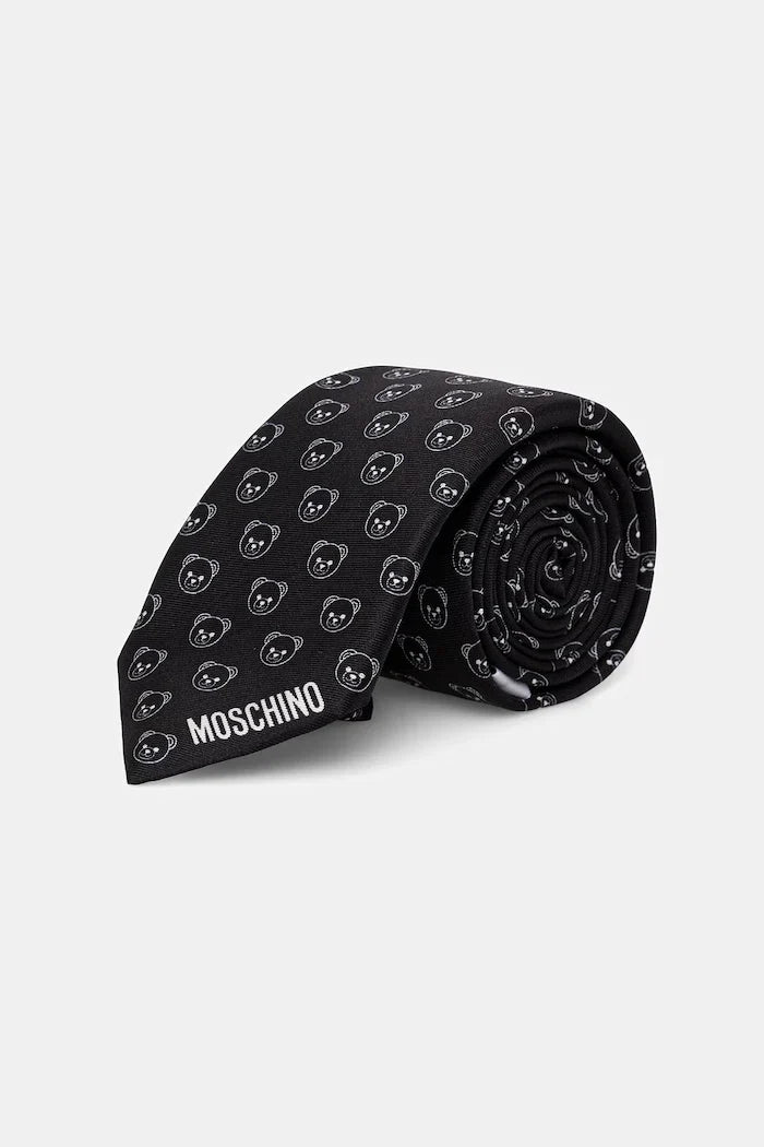 Moschino erkek ipek kravat