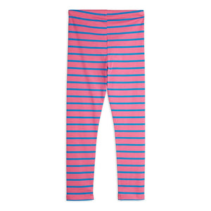 Mini Rodini - Çizgili Organik Pamuk Tayt | Pembe