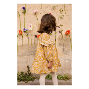 Louise Misha - Orana Fleurie Bio-Baumwollkleid | Honig