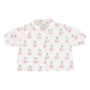 Morley - Xanon Cats Blouse | White