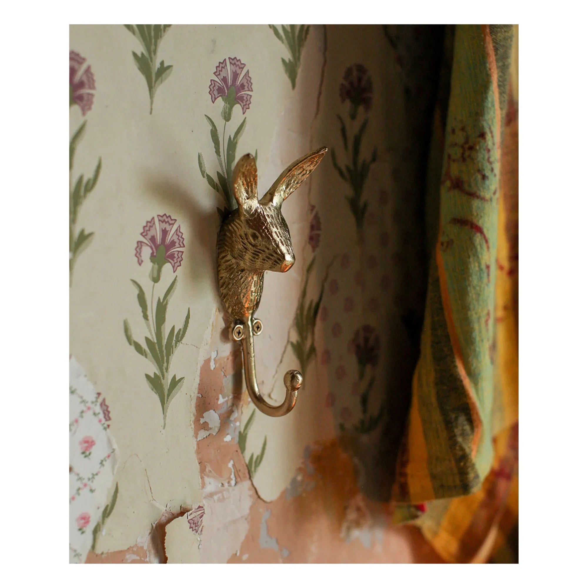 Doing Goods - Harri Hare Brass Coat Hook | Yellow