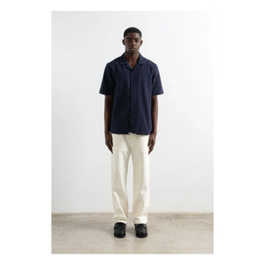 Edmmond Studios - Travis Short Sleeve Shirt | Dark Blue