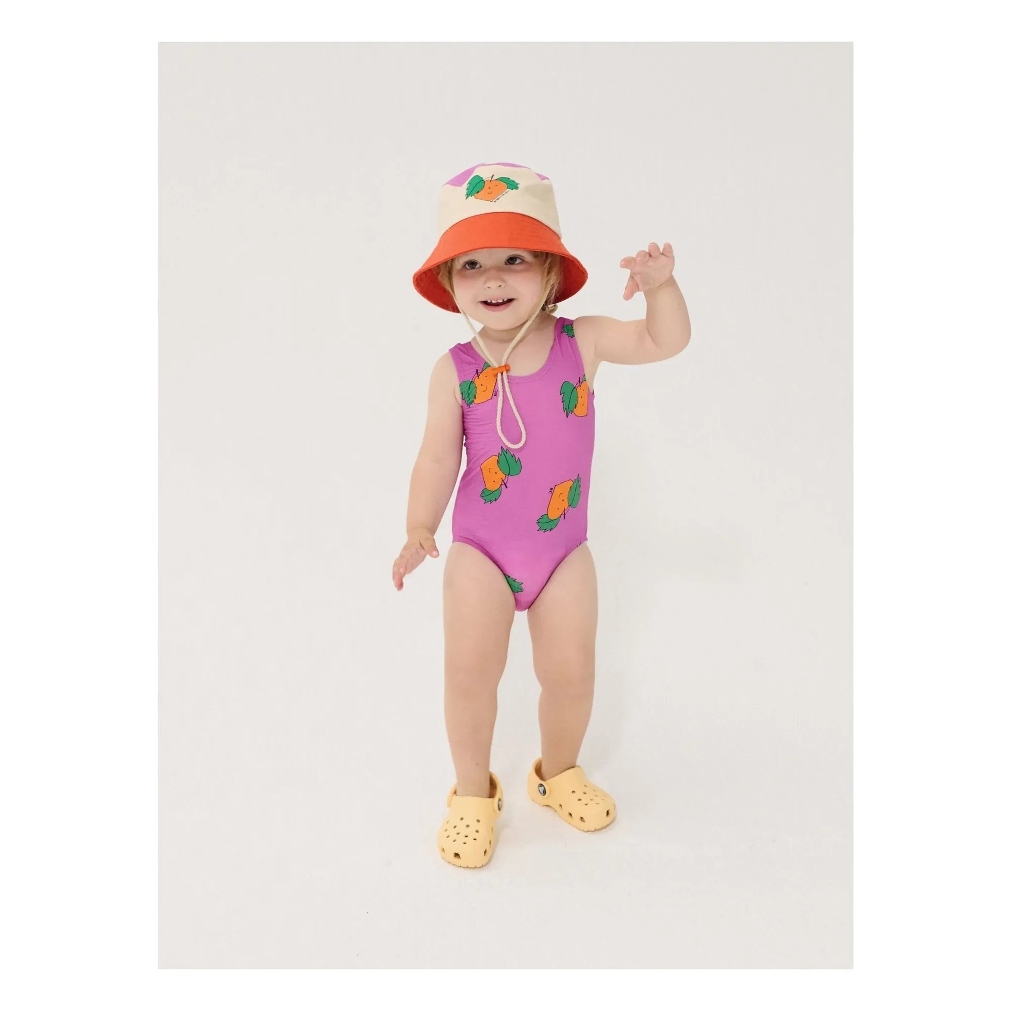 Bobo Choses - Orange Baby-Badeanzug aus recycelter Faser | Lila