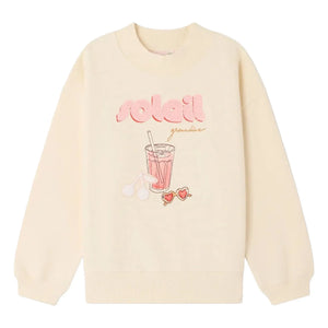 Bonpoint - Lika Soleil organik pamuklu sweatshirt | Ecru