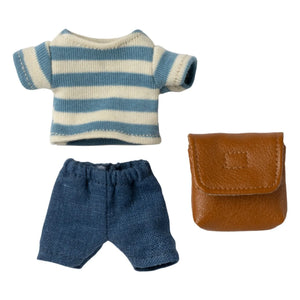 Maileg - Büyük Kardeş Fare Üç tekerlekli bisiklet | Kahverengi