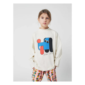 Bobo Choses - T-Shirt mit Hundehalsband aus Bio-Baumwolle | Ecru