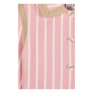 Maria de la Orden - Clover Baumwoll-Blazer mit Streifen | Rosa