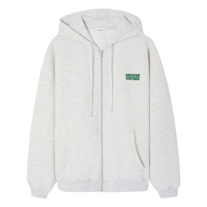 American Vintage - Baptown Zip-up Sweatshirt | Charcoal Melange