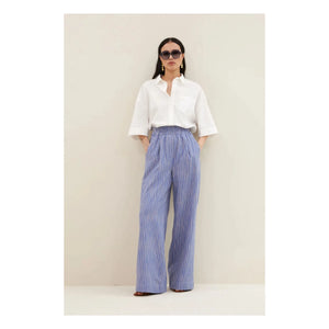 By Bar - Benji Gestreifte Hose | Blau