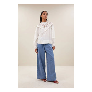 By Bar – Bowie Baumwollbluse | Weiß