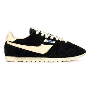 Autry - Windspin Low İki Renkli Süet ve Deri Sneaker | Siyah