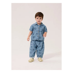 Bobo Choses - Organic Cotton Baby Dog Jeans | Blue