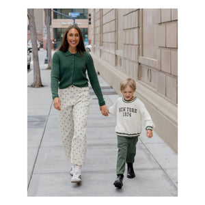Rylee + Cru - Raglan Sweat New York Mini | Ecru