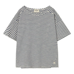 Cozmo – Gestreiftes T-Shirt | Marineblau