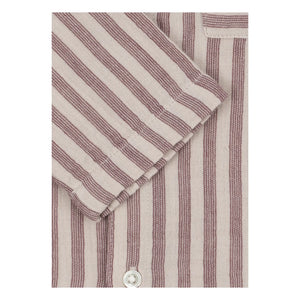 Konges Sløjd - Gestreiftes Hemd aus Bio-Baumwolle | Rot