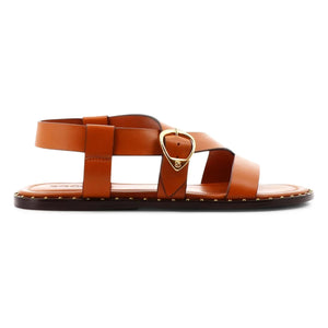 Socque Paris - Hydra Deri Sandalet | Camel