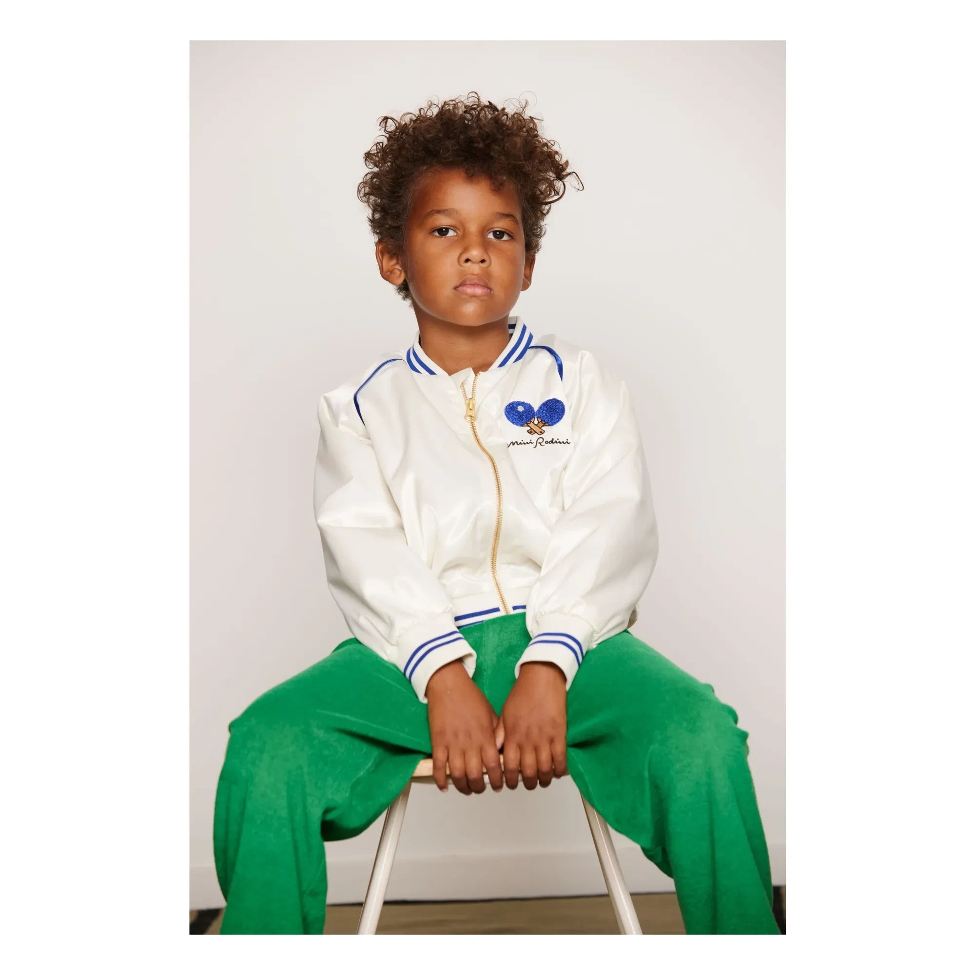 Mini Rodini - Ping Pong Jacke aus recycelter Faser | Weiß
