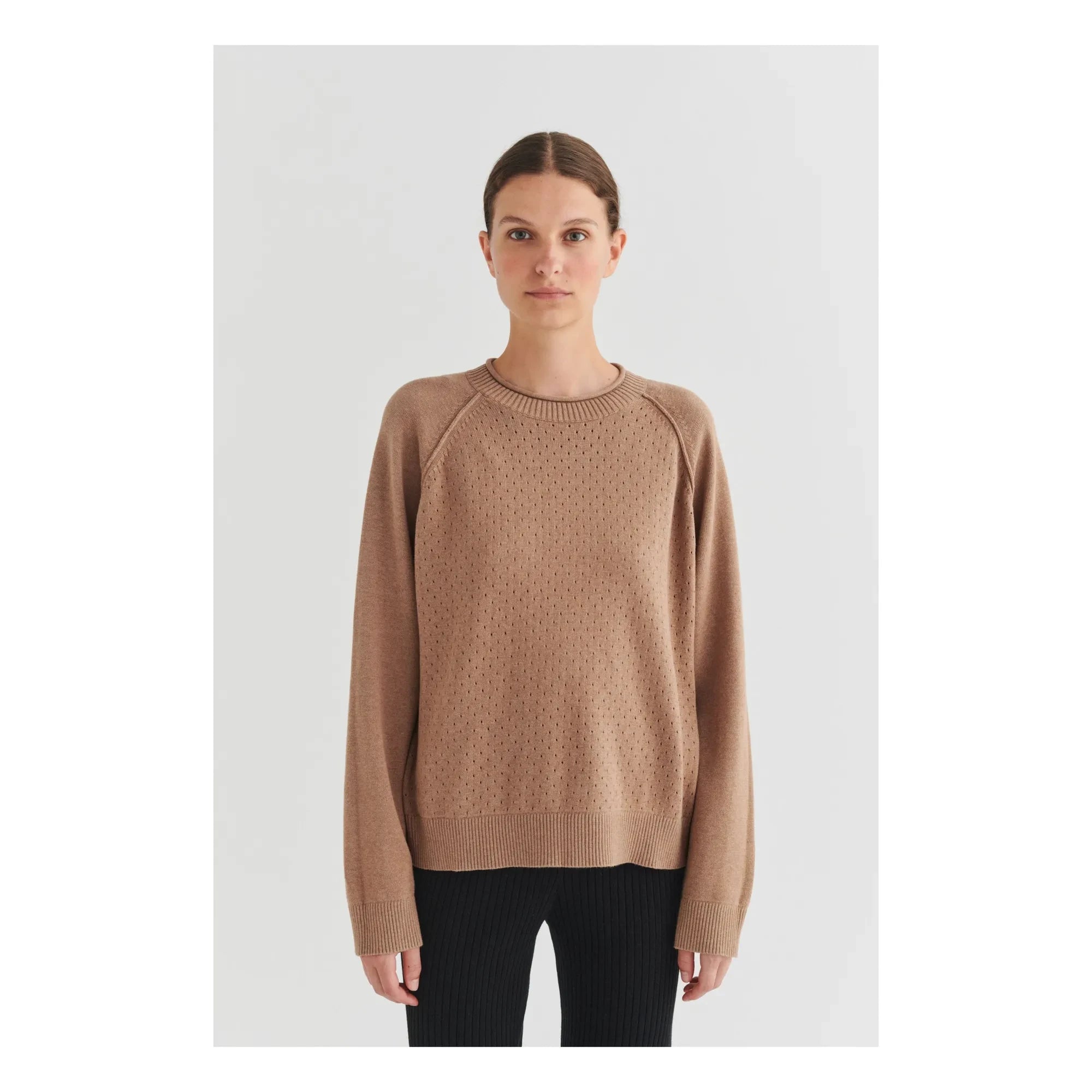 FUB - Pointelle sweatshirt | Off-white