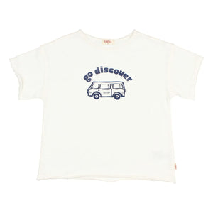 Búho - Go Discover T-Shirt Bio-Baumwolle | Weiß