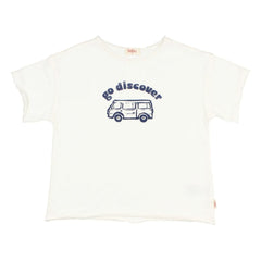 Búho - Go Discover T-Shirt Bio-Baumwolle | Weiß