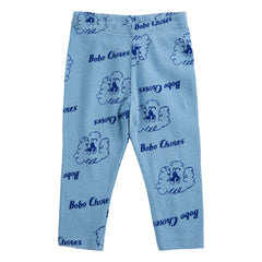 Bobo Choses - Leggings mit Hunde-Print aus Bio-Baumwolle | Blau