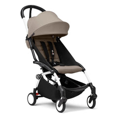 Stokke® - YOYO³ 6+ Buggy mit weißem Gestell | Taupe