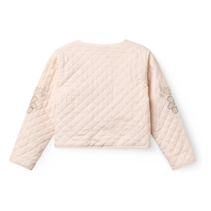 Copenhagen Colors - Organic Cotton Embroidered Quilted Jacket | Lychee Pink