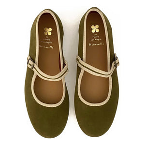 Hermosilla - Honfleur Ballerinas - Damenkollektion | Khaki
