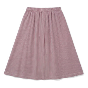 Finger in the Nose - Striped Lina Skirt | Brick Red