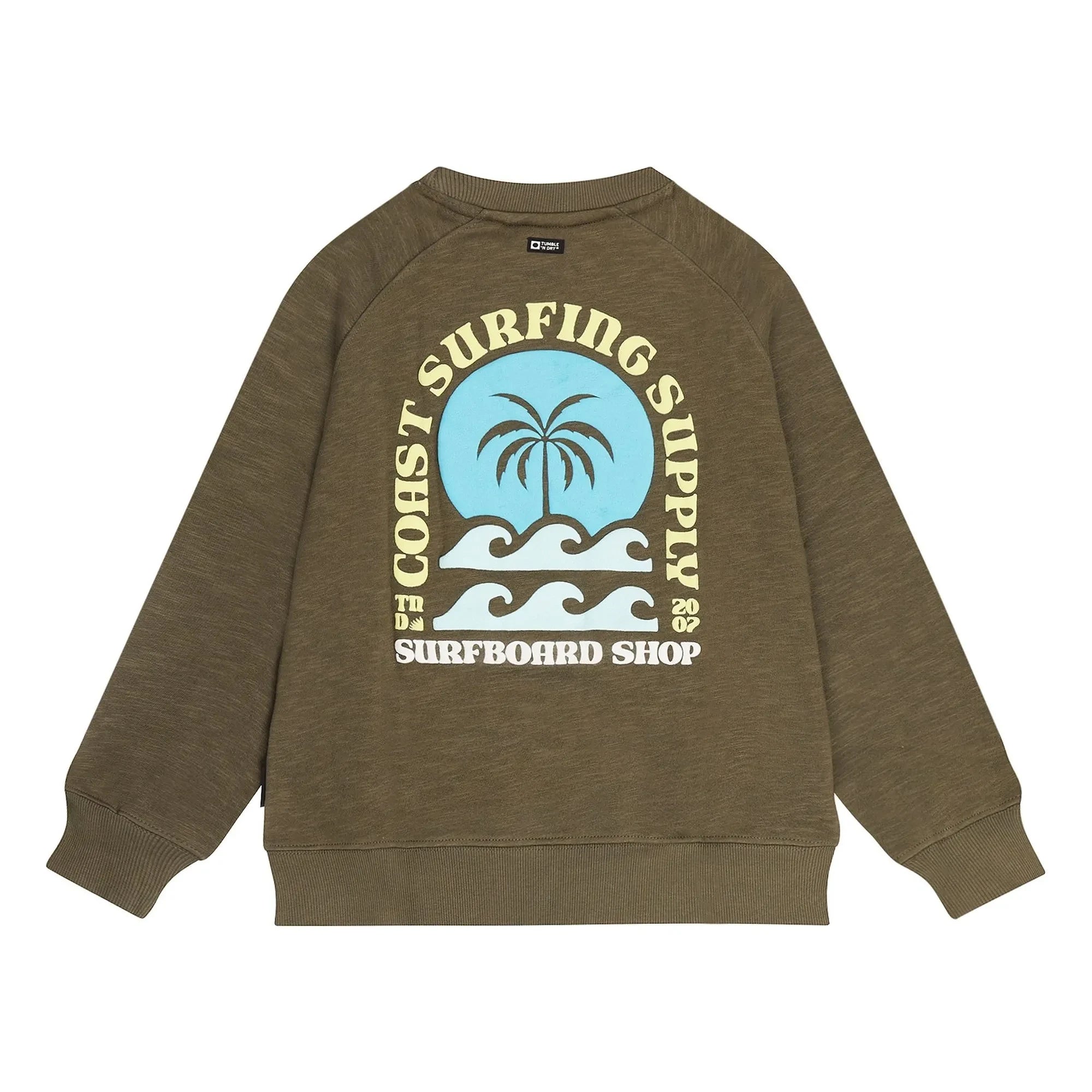 Tumble N'Dry - High Tide organic cotton sweatshirt | Khaki brown