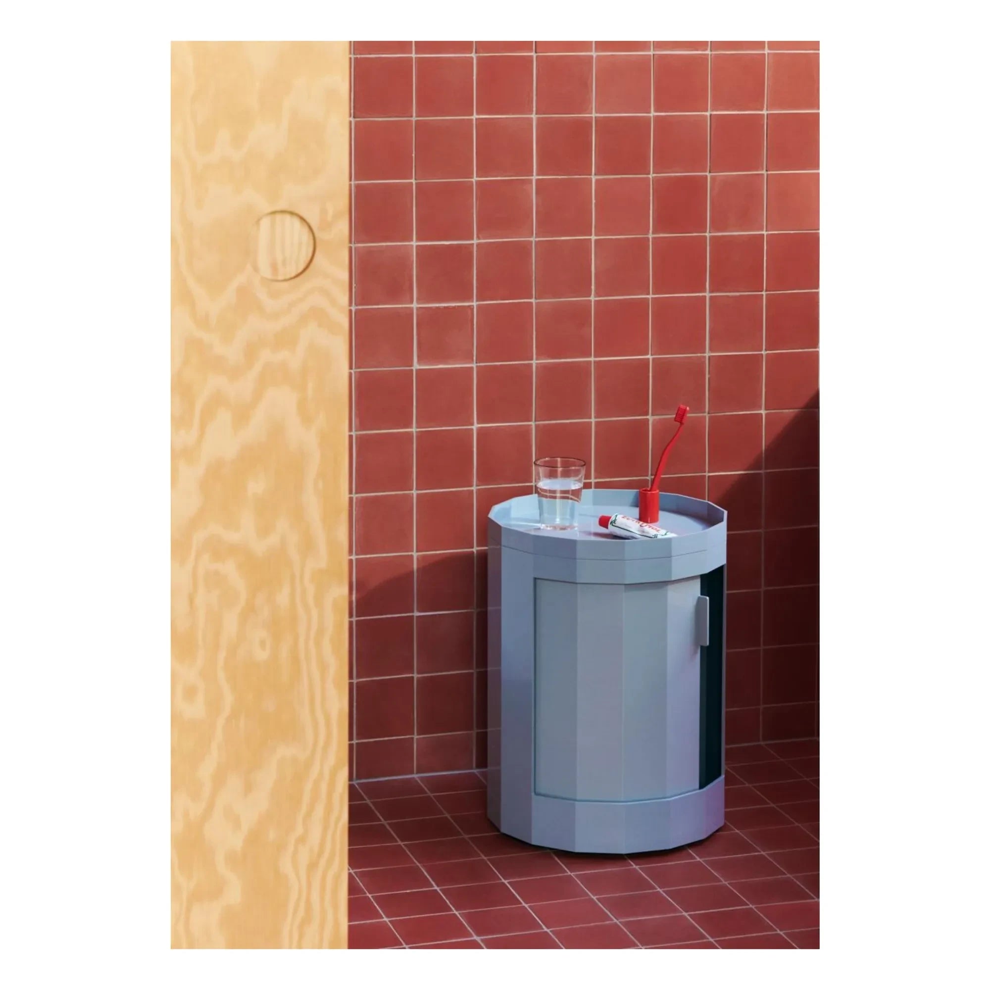 Hay - Beistelltisch | Offenblau, 49 cm Hoch