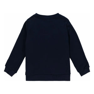 Lacoste - Organic Cotton Logo Sponge Sweatshirt | Navy Blue