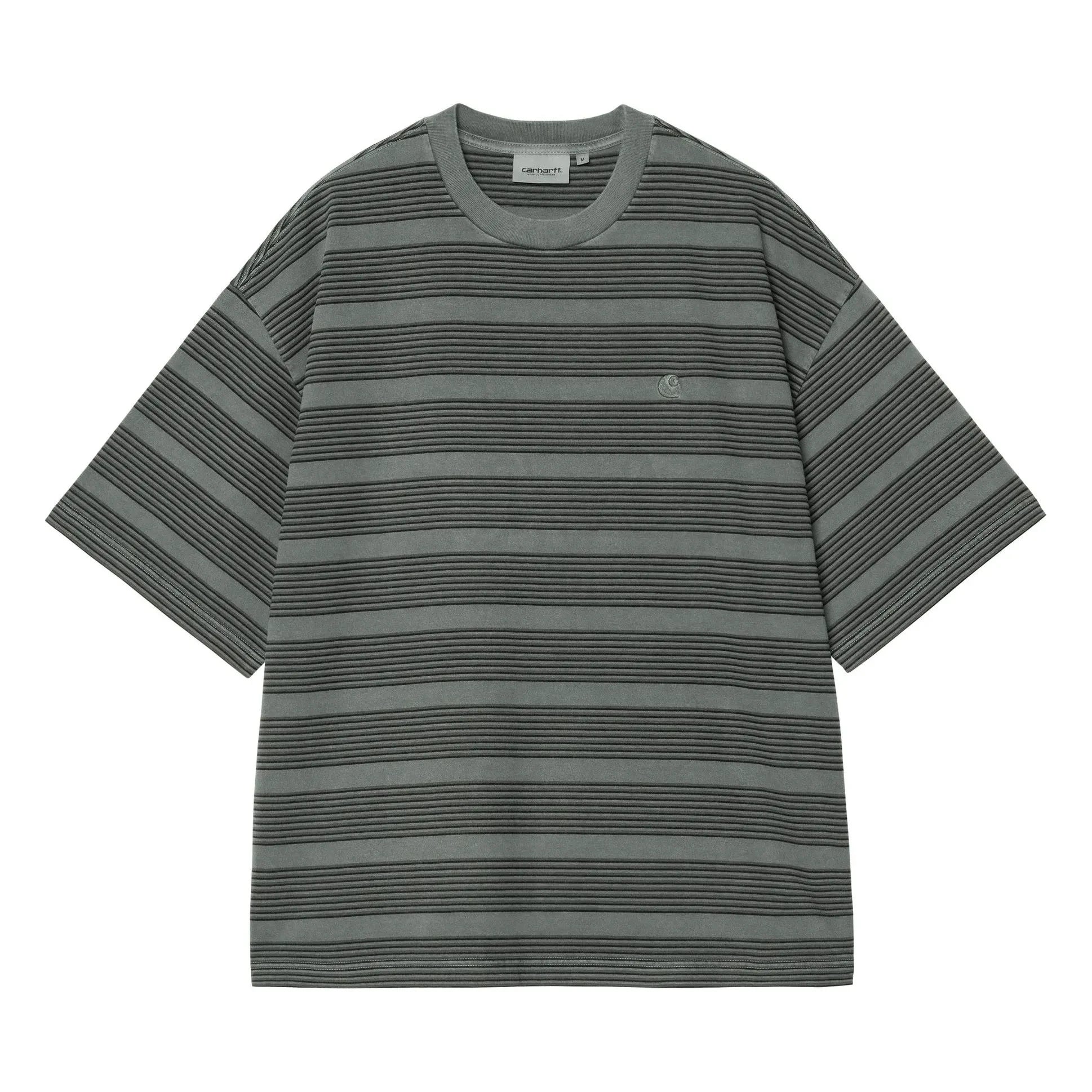 Carhartt WIP - Hanson Striped T-Shirt | Gray-green