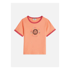 Scotch & Soda - T-Shirt Artwork Soleil | Koralle