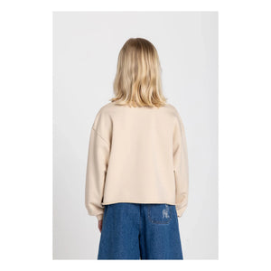 Hundred Pieces - Belmont Snake Sweat Organik Pamuk | Krem