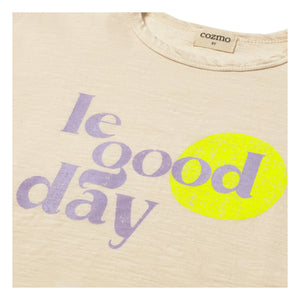 Cozmo - Aura Le Good Day Tişört | Fildişi