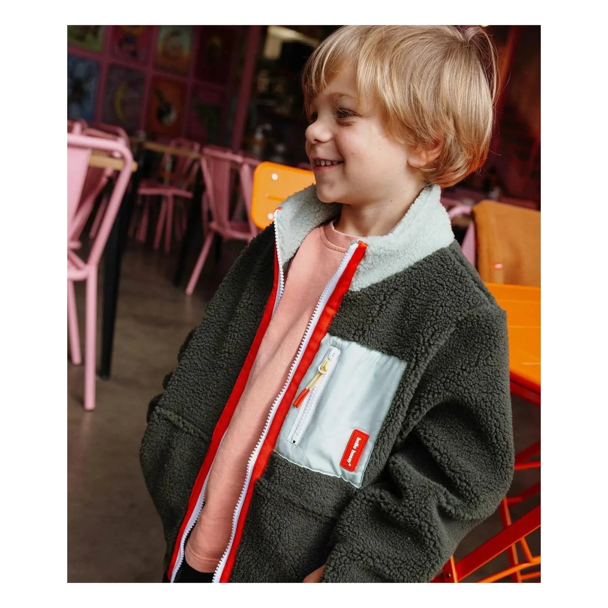 Hello Hossy - Forest Fleece Ceket | Koyu haki